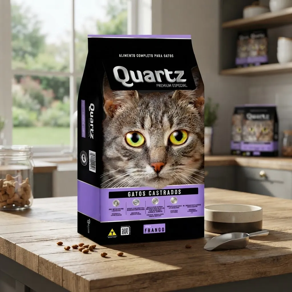 Foto do produto QUARTZ GATO FRANGO CASTRADO 10KG disponível na Agropecuária Nossos Bichos em Volta Redonda, RJ