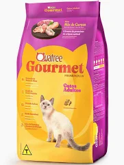 Foto do produto QUATREE GOURMET GATOS ADULTOS MIX DE CARNE 10KG disponível na Agropecuária Nossos Bichos em Volta Redonda, RJ