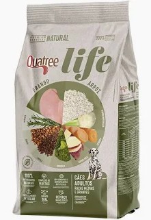 Foto do produto QUATREE LIFE ADULTO RAÇAS MEDIAS/GRANDES 15KG disponível na Agropecuária Nossos Bichos em Volta Redonda, RJ