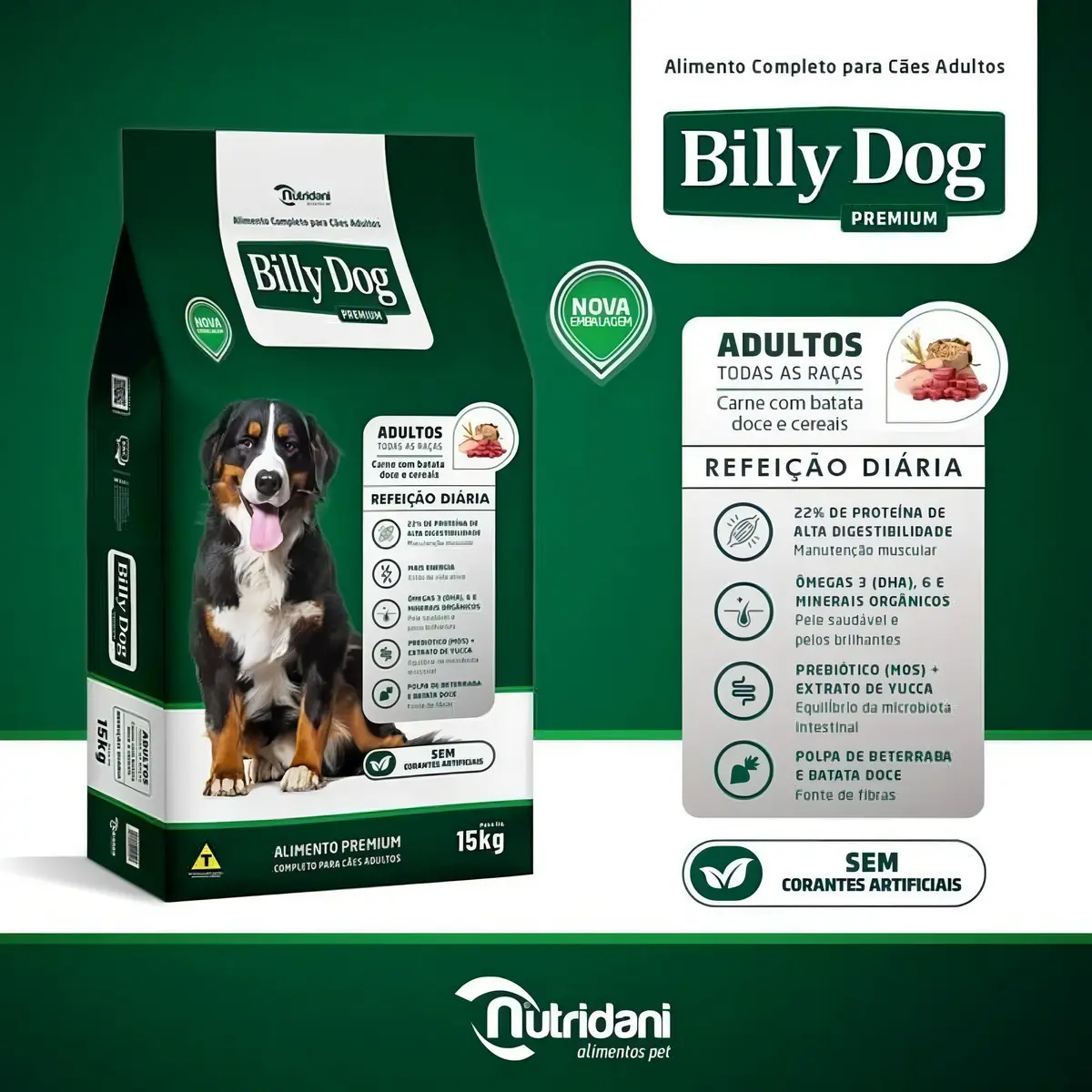 Foto do produto BILLY DOG REFEIÇAO DIARIA 25KG disponível na Agropecuária Nossos Bichos em Volta Redonda, RJ