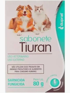 Foto do produto SABONETE TIURAN 80G disponível na Agropecuária Nossos Bichos em Volta Redonda, RJ