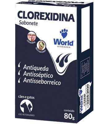 Foto do produto SABONETE CLOREXIDINA 80G disponível na Agropecuária Nossos Bichos em Volta Redonda, RJ