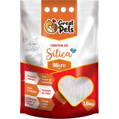 Foto do produto AREIA CRISTAIS DE SILICA 1,6KG FINA disponível na Agropecuária Nossos Bichos em Volta Redonda, RJ