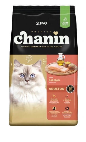 Foto do produto CHANIN SALMAO 10KG disponível na Agropecuária Nossos Bichos em Volta Redonda, RJ