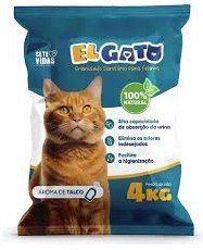 Foto do produto AREIA GRANULADA EL GATO TALCO 4KG disponível na Agropecuária Nossos Bichos em Volta Redonda, RJ