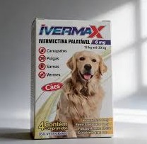 Foto do produto IVERMAX 6MG 4 COMPRIMIDOS disponível na Agropecuária Nossos Bichos em Volta Redonda, RJ