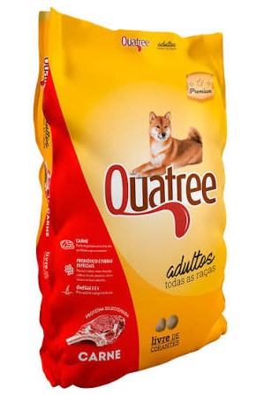 Foto do produto QUATREE CARNE 15KG disponível na Agropecuária Nossos Bichos em Volta Redonda, RJ