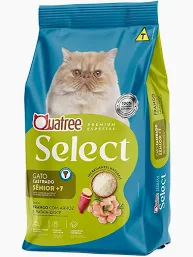Foto do produto QUATREE SELECT GATO SENIOR 1KG disponível na Agropecuária Nossos Bichos em Volta Redonda, RJ