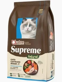 Foto do produto QUATREE SUPREME GATOS SENIOR 1KG disponível na Agropecuária Nossos Bichos em Volta Redonda, RJ